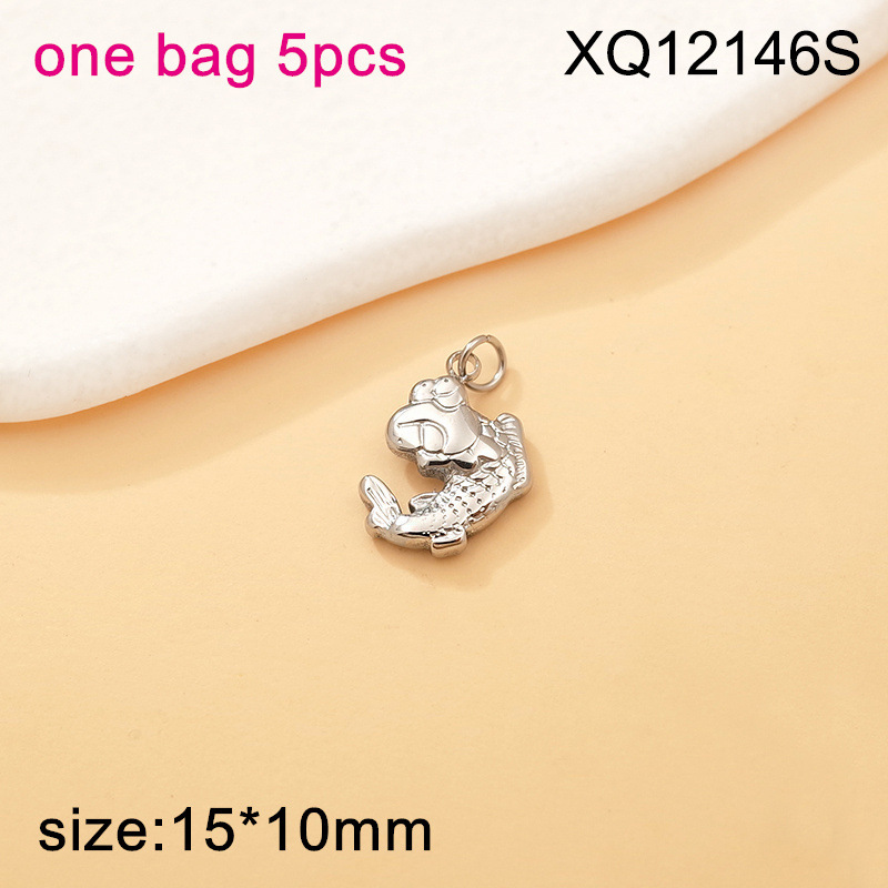 Accesorios de joyería de acero de titanio Serie de vida marina Concha Concha Estrella de mar Tortuga Collar de bricolaje Accesorios de pulsera colgante