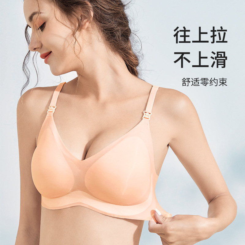 Summer Ultra-Thin Nursing Bra for Pregnant Women, Designed for Comfort and Breastfeeding Postpartum Support - Model 2218