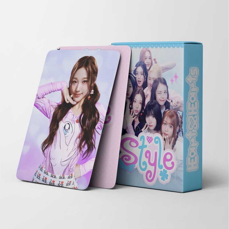 Cross-Border New Product Pre-Sale 55 Kpop Girl Group H2H Album Style Cards Star Collection Cards Peripheral Lomo Cards