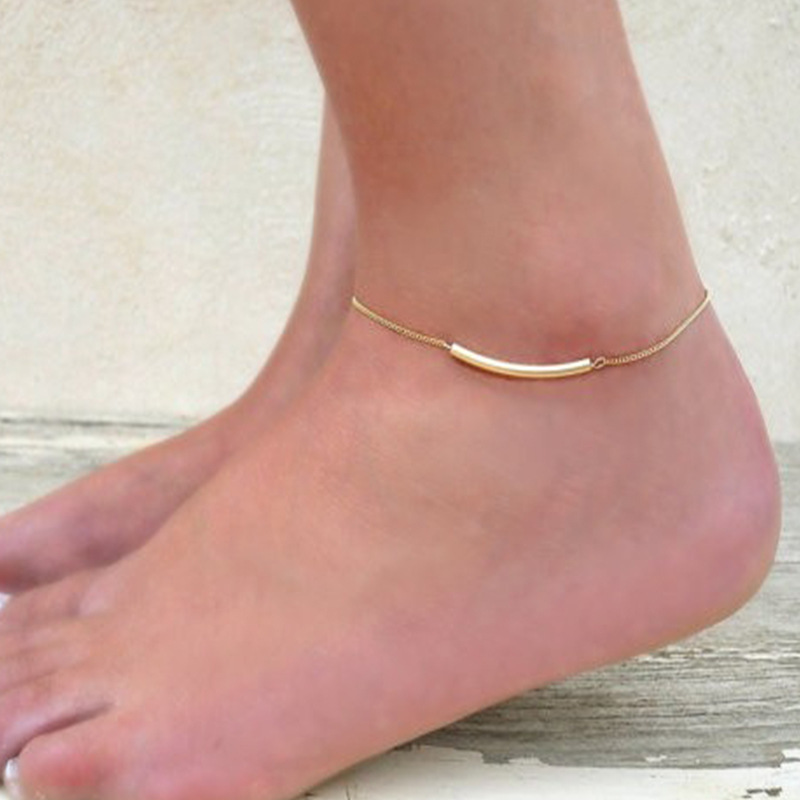 Style Simple Géométrique Alliage Placage Bracelet De Cheville display picture 2