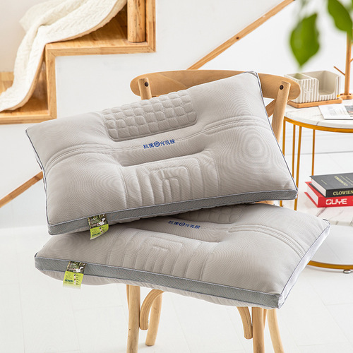 A pair of space capsule latex pillows for home use.  new natural pillow core. Cervical vertebra pillow core wholesale.