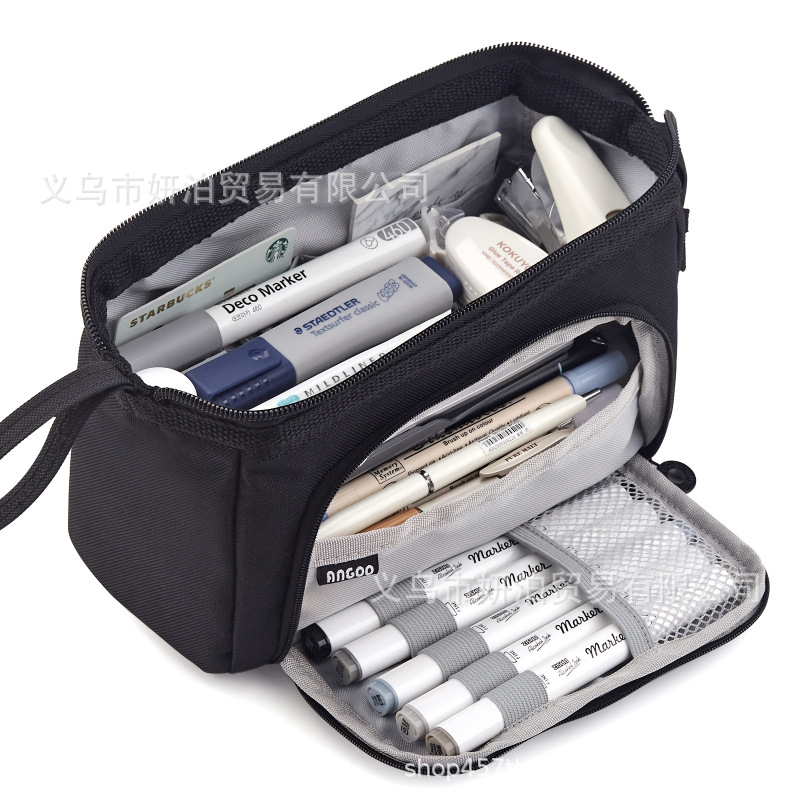 옥스포드 천 스틸 프레임 필통 [블랙]