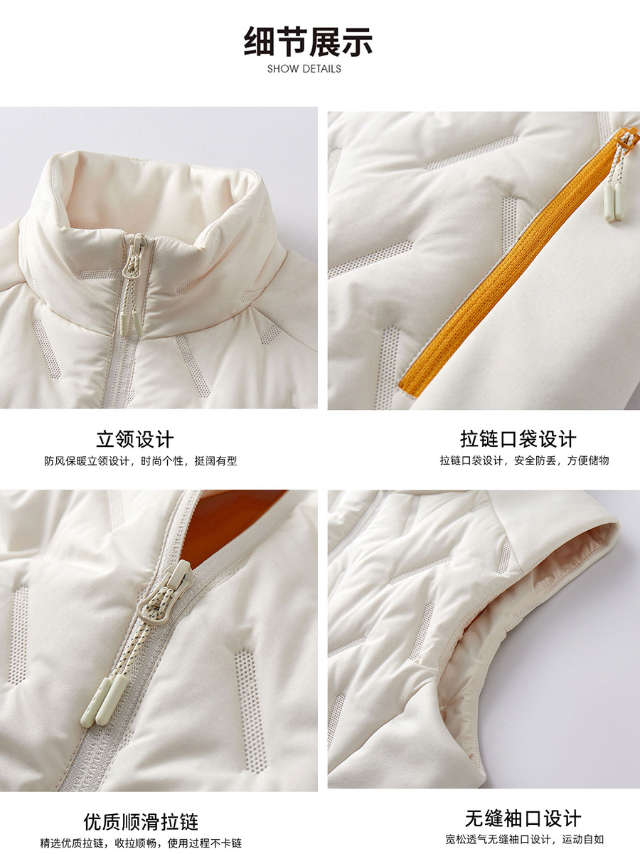 Al aire libre transfronterizo impermeable de terciopelo con venta de herramientas de abrazadera de caballo chaqueta de algodón chaleco de moda masculino personalizado invierno