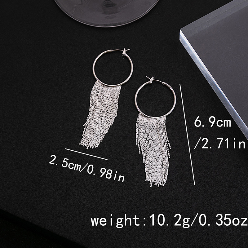 1 Paire Style Simple Forme C Gland Placage Le Cuivre Boucles D'oreilles display picture 5