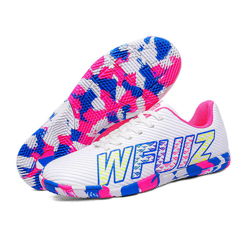 Nuevos zapatos de fútbol transfronterizos de clavos largos, zapatos de fútbol para hombres y mujeres, zapatos de fútbol para niños, zapatos de fútbol directos de fábrica de stock