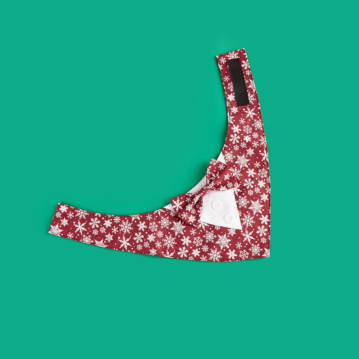 TANPOPO transfronterizo nuevo Papá Noel copo de nieve para mascotas traje para mascotas toallas de saliva accesorios toallas bufandas triangulares