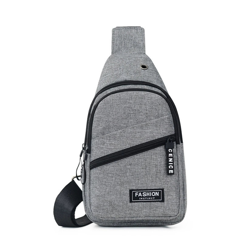 Bag strap, one-shoulder bag for leisure, capacious chest bag