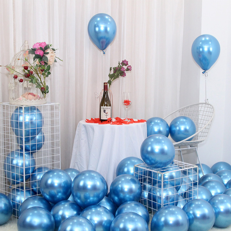 Globos de metal/látex redondos (5"/10"/12"/18") para bodas y cumpleaños al por mayor image 9