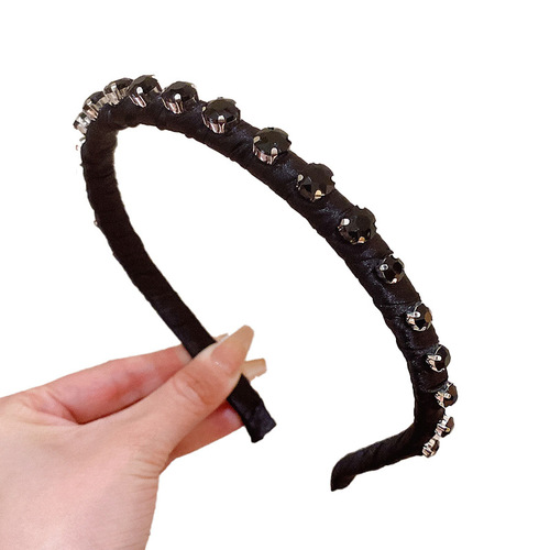 Eurasian fashion heavy work crystal hair clip for women, cross-border new style, palace retro style face washing hair holder, wholesale hair clip