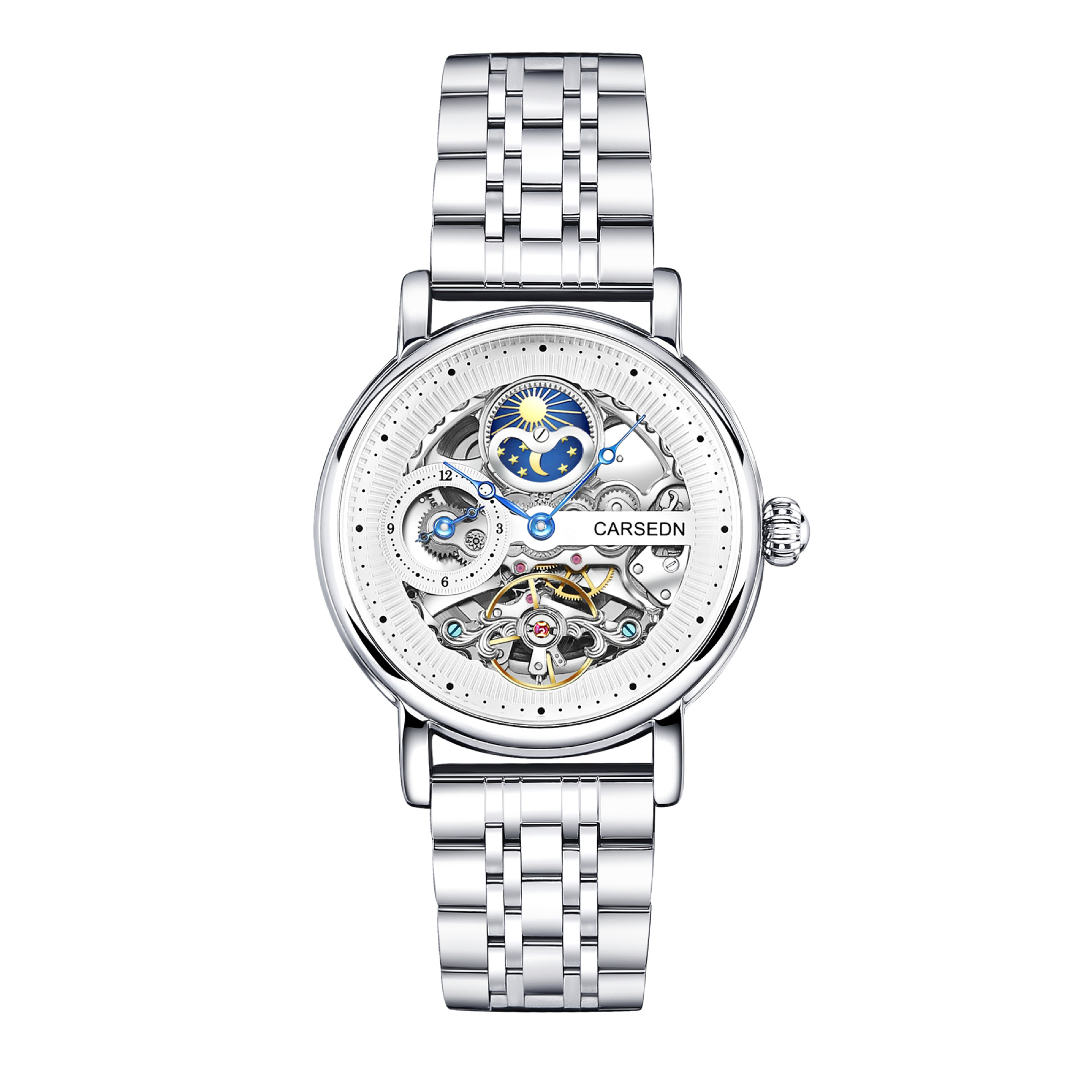 은색 껍질 흰색 표면 흰색 강철 벨트