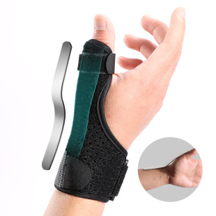 Thumb protection sleeve sports finger joint wrist protection steel plate support anti-sprain Palm protection wholesale
