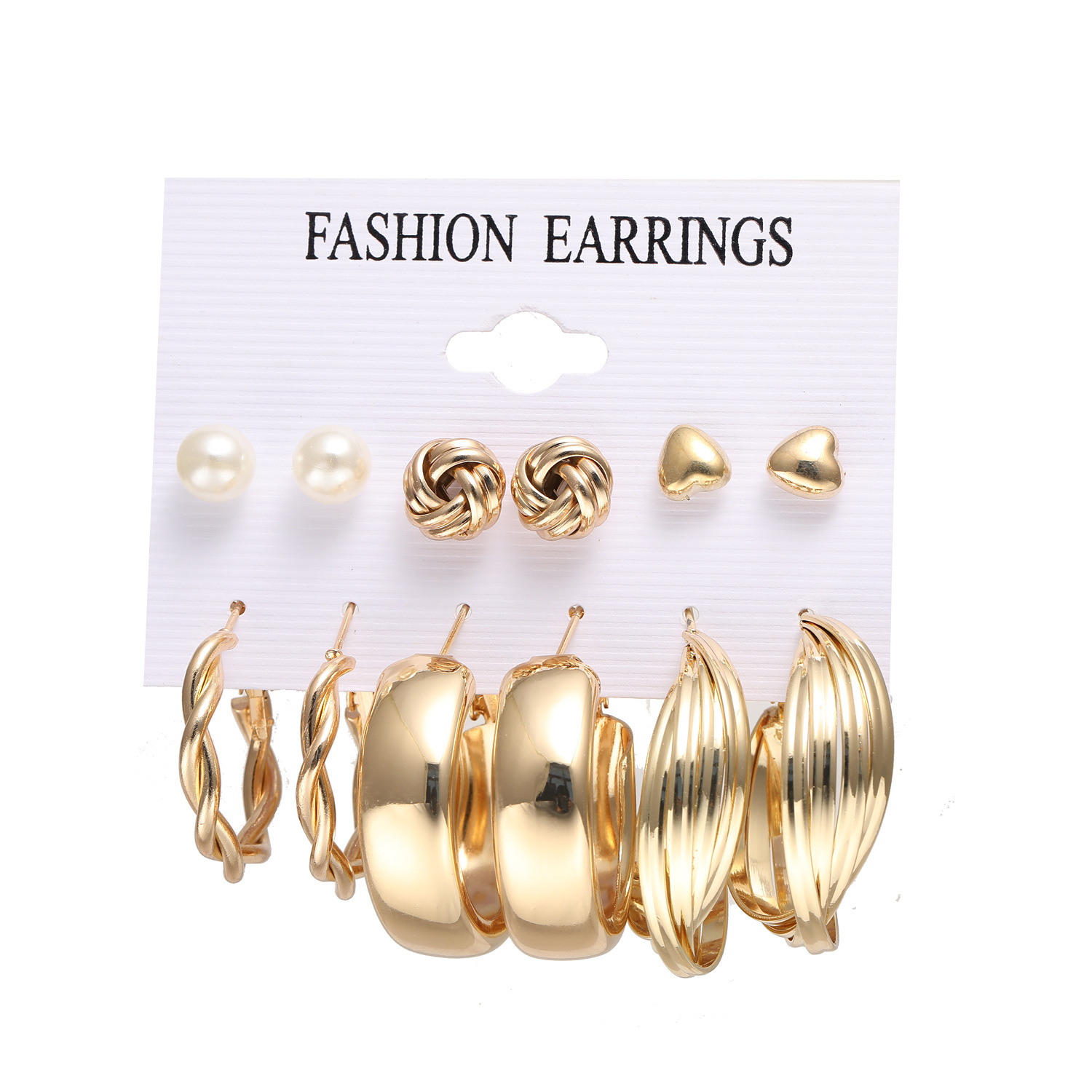 New Creative Simple Women Jewelry Circle Party Vintage Fashion European And American Style Pearl Dark Wind Earrings display picture 2