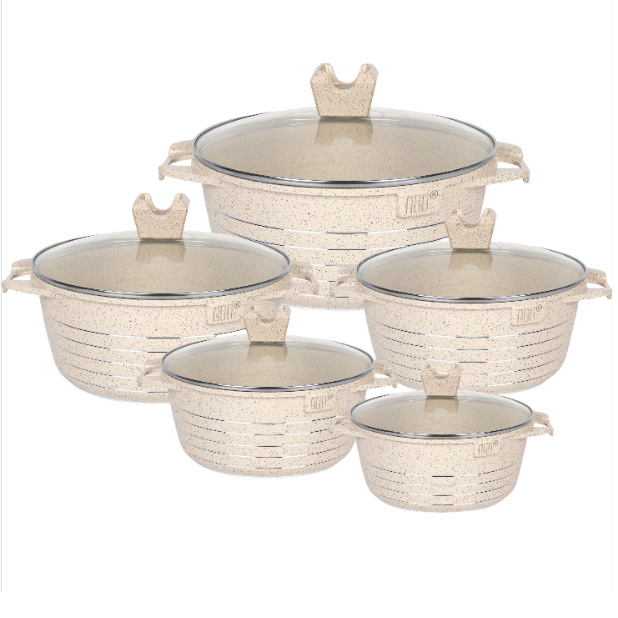 MGC línea de mármol de fondo de 10 piezas conjunto de cocina de cocina de piedra de arroz de cocina superficial image 6