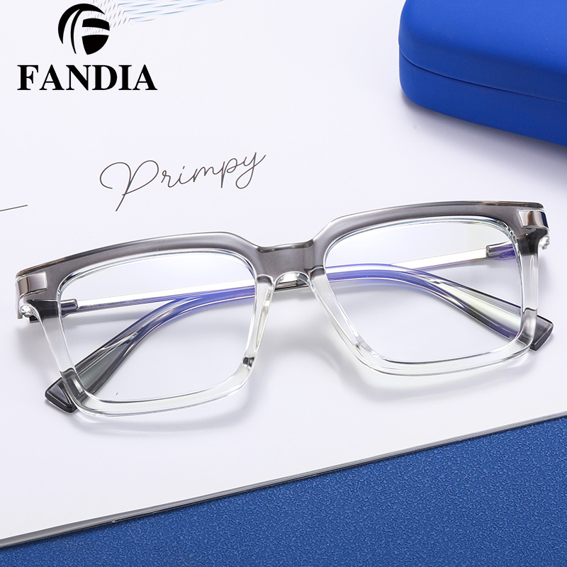 Montura Ultraligera de Gafas Retro Anti Luz Azul de TR90 y PC con Protección UV