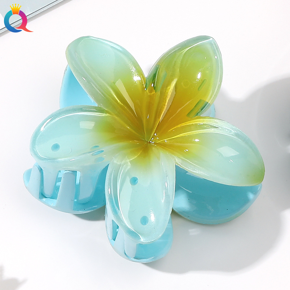 22g Weight Hair Claws Hair Accessories Type 1 Piece Quantity Holiday Occasion Plastic Material Flower Pattern Women'S Gender Sweet Style Women's Sweet Flower Plastic Hair Claws 9