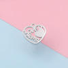 Commemorative accessory stainless steel for mother's day, pendant, mirror effect, Birthday gift, European style