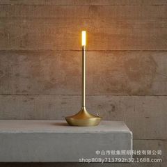 クロスボーダー全アルミニウム充電小型電気スタンドUSB充電タッチホテルベッドサイドテーブル灯小夜灯雰囲気灯装飾灯