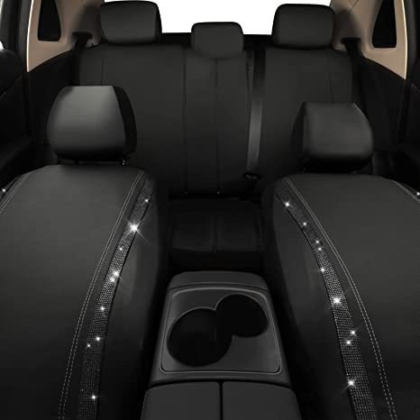 Source Manufacturer Black Diamond-Studded Waterproof Car Seat Cover Full Set Amazon Temu Meike Duo Russia