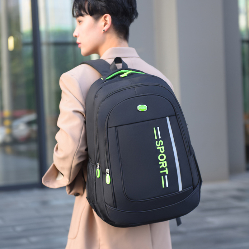 批发新款大容量商务电脑双肩背包男 旅行办公双肩包 学生休闲背包