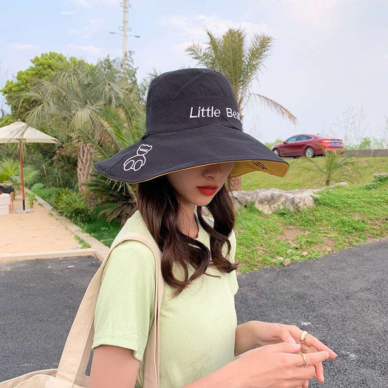 Summer embroidered printing double-sided fisherman hat NSCM55553