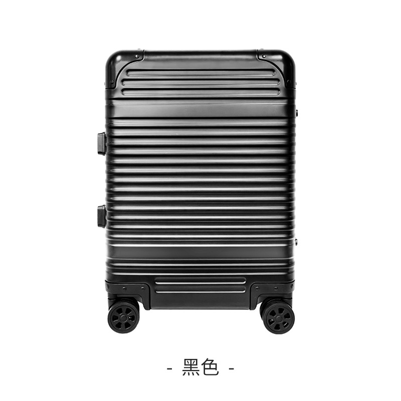 Black all-aluminum alloy luggage case