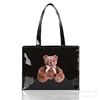 One-shoulder bag, cartoon square organizer bag, book bag PVC for mother and baby, with little bears