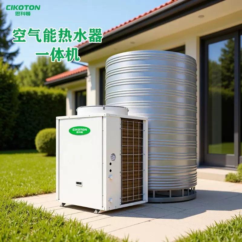 工地酒店空气能热水器大容量商用一体机安装民宿宾馆空气能源热泵