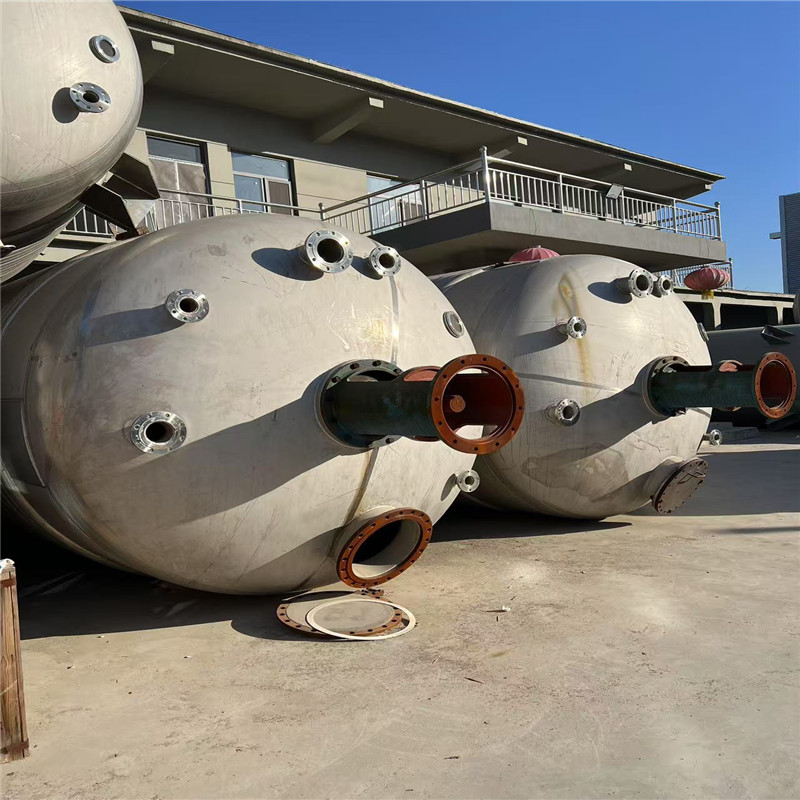 现货出售二手不锈钢外盘管反应釜 不锈钢加热釜蒸馏结晶反应釜