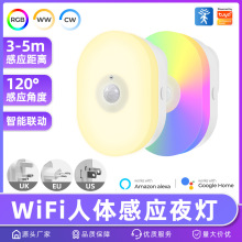 涂鸦智能家居Wifi红外人体感应传感小夜灯APP遥控定时可调光
