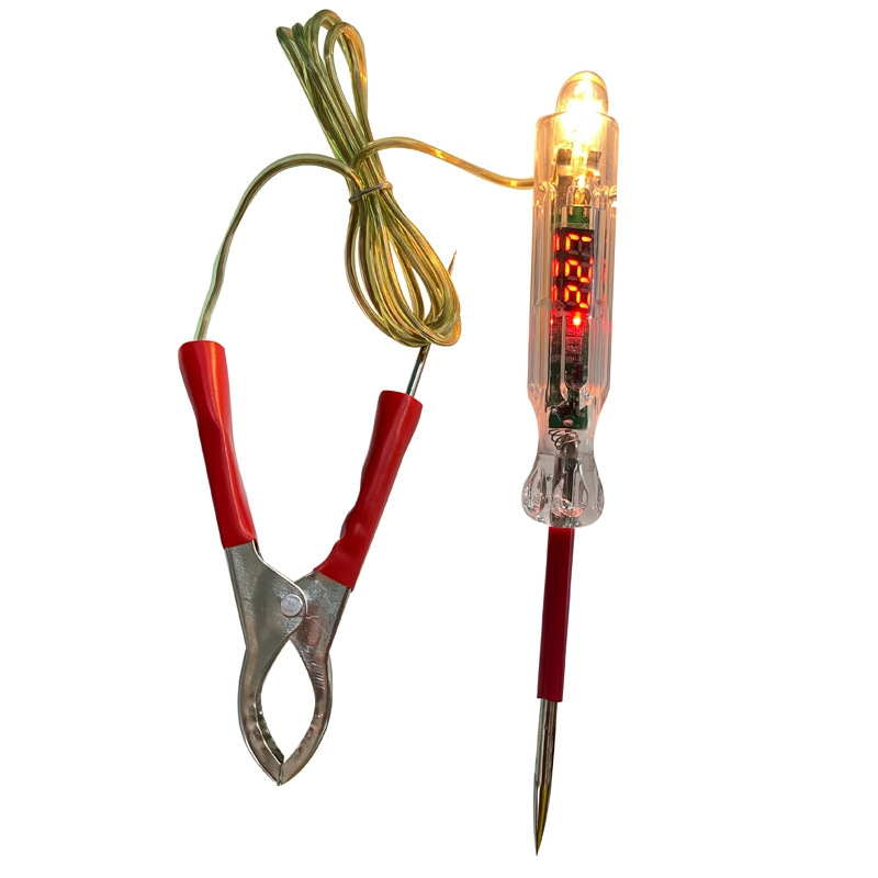 汽车数显电笔12v24v36电线信号试灯多功能车用电路维修检测电笔
