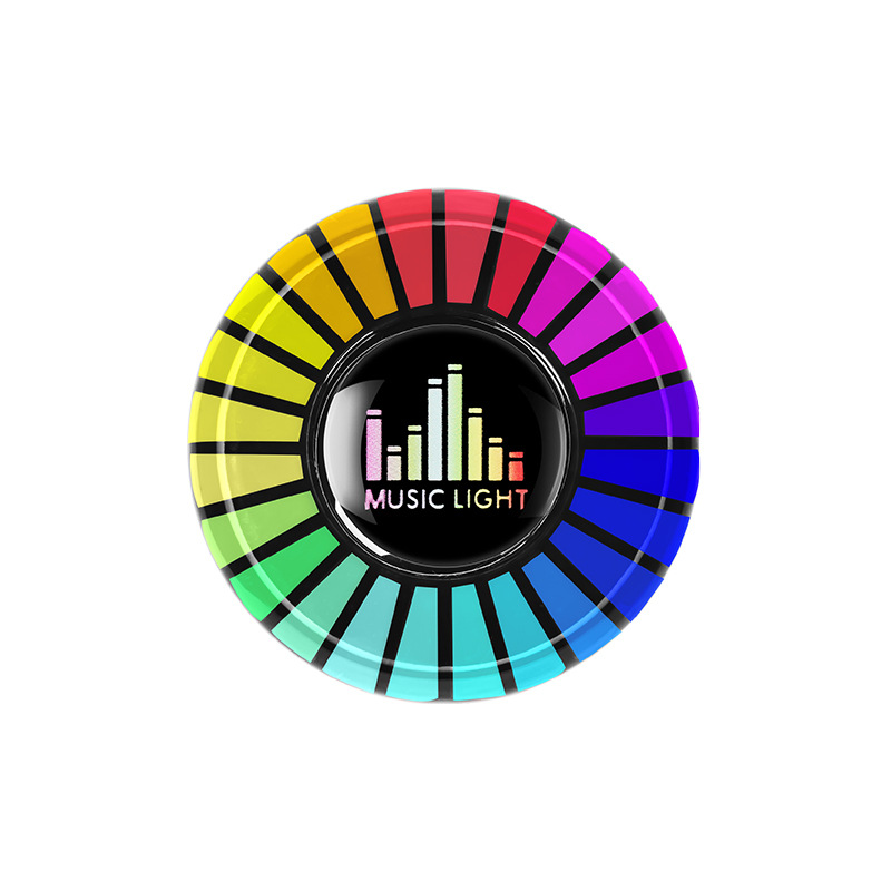 Recoger el sonido de la luz ambiental Salida de aire de aromaterapia de coche de alta gama para eliminar el olor