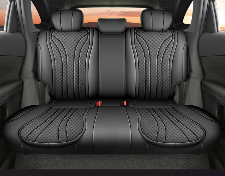 26 Models of Fifth-Generation Tiggo 8 Special Car Seat Covers, All-Season Universal Full-Cover Leather Perforated Breathable Seat Covers