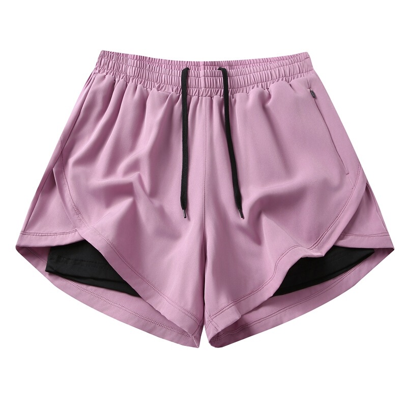 European Size Popular Fake Two-Piece Shorts for Men and Women, Outdoor Running Pants, Fitness Pants, Beach Couple Shorts, Three-Quarter Swim Shorts