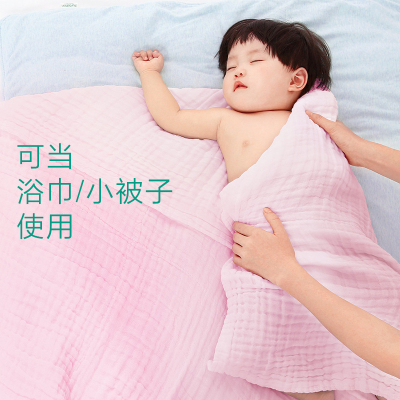 GJU8 모든 면화 시대 목욕 타월 어린이 순면 흡수 쉬운 건조 6 층 거즈 타월 슈퍼 소프트