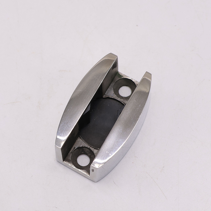 Estabilizador de vidrio para puerta de ducha, acero inoxidable 304, riel móvil superior para puerta, acabado brillante lijado, limitador de puerta corredera para baño
