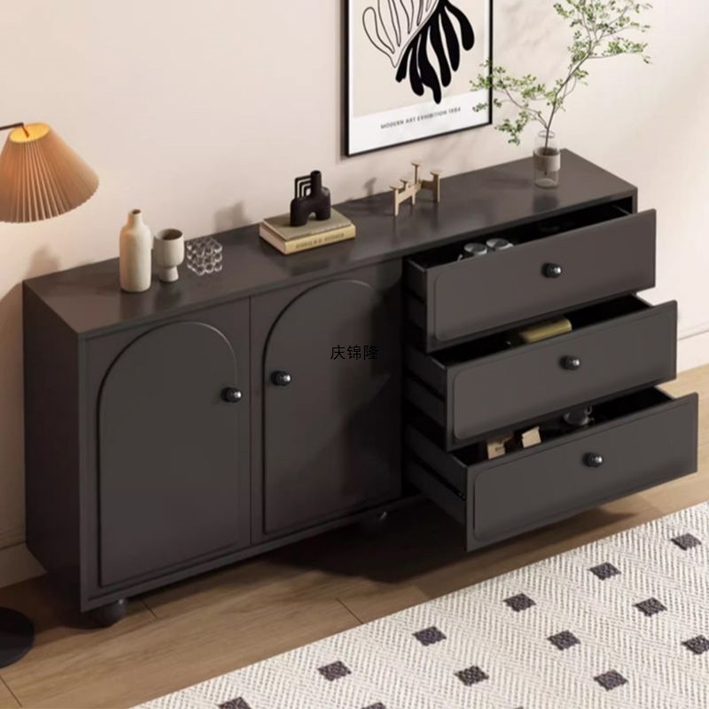 Solid Wood Sideboard, Light Luxury, Nordic Style Living Room Wine Cabinet, Tea Cabinet, Multi-Functional Kitchen Storage Cabinet