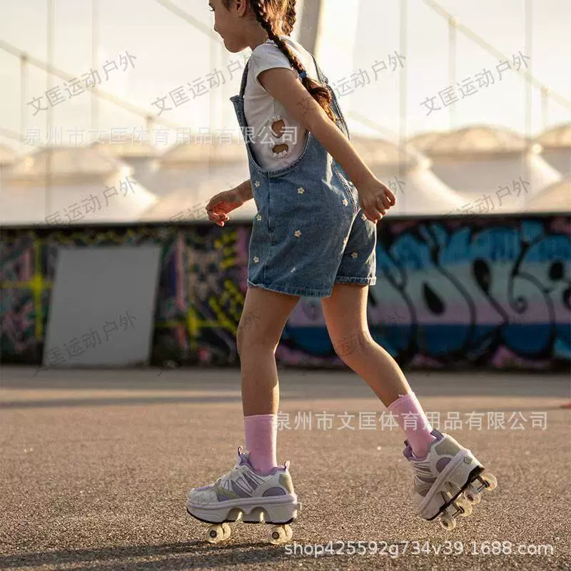 Роликовые кроссовки кросс-бордер горячие новинки Heelys четырехколесные выдвижные производство роликовые коньки