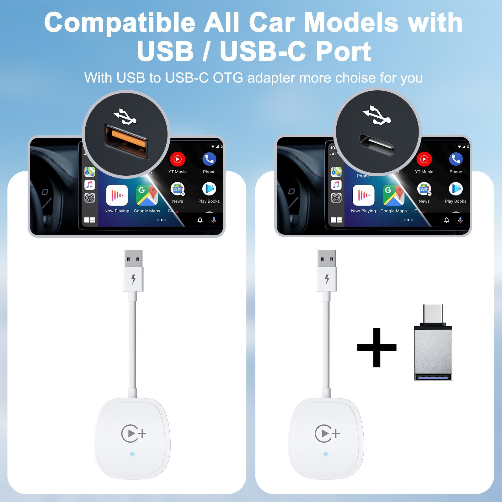 Cross-border Carplay original car wired to wireless carplay movie video car machine intelligent AIBOX adapter