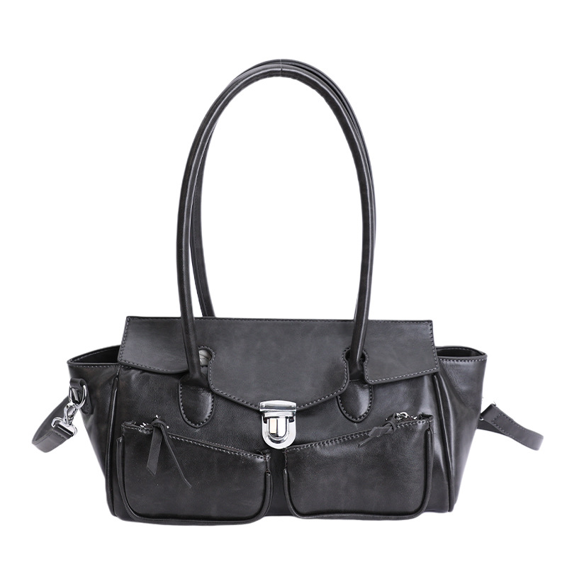 Bolso de mujer transfronterizo nuevo retro bolso de mano gran capacidad de piel de cera de aceite alta sensación de mochila de viaje universal