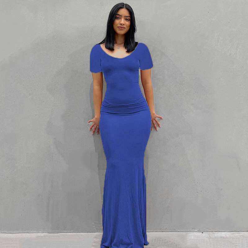 Europa y América transfronteriza nueva Kardashian desnata mono de las mujeres Vestido largo de comercio exterior casual SLIM-Fit de manga larga mono de casa image 31