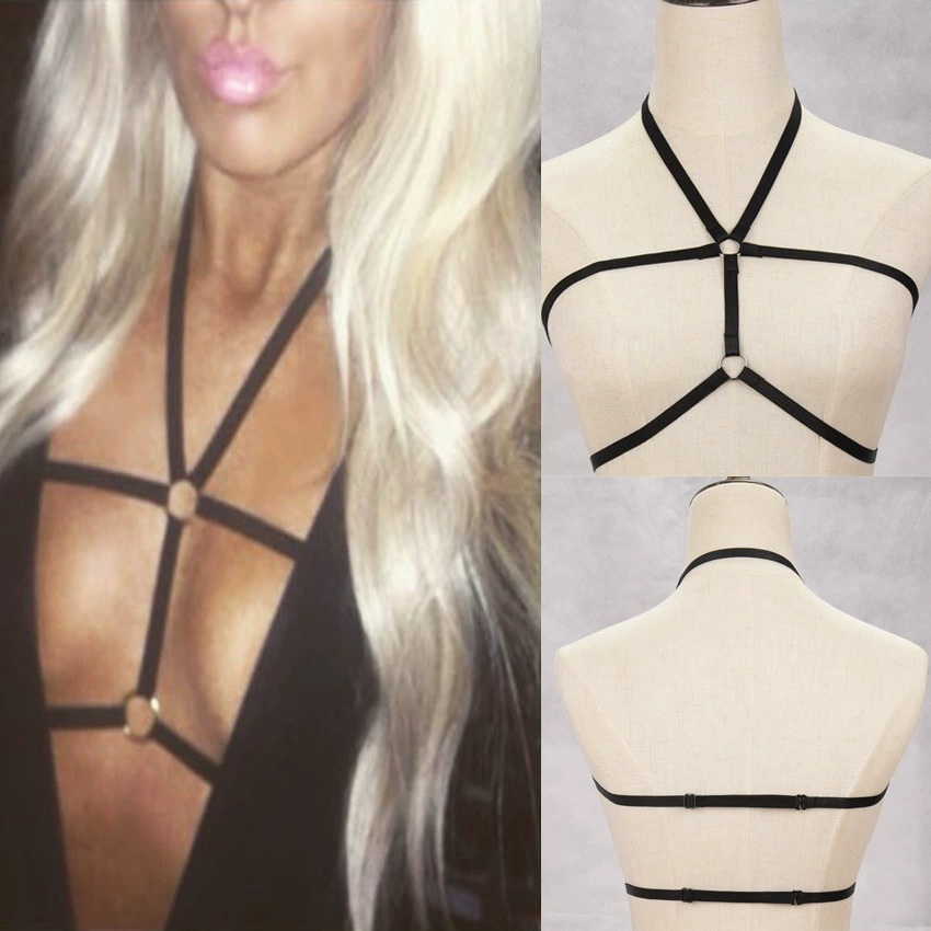 Underwear, bra, black accessory, elastic sexy straps