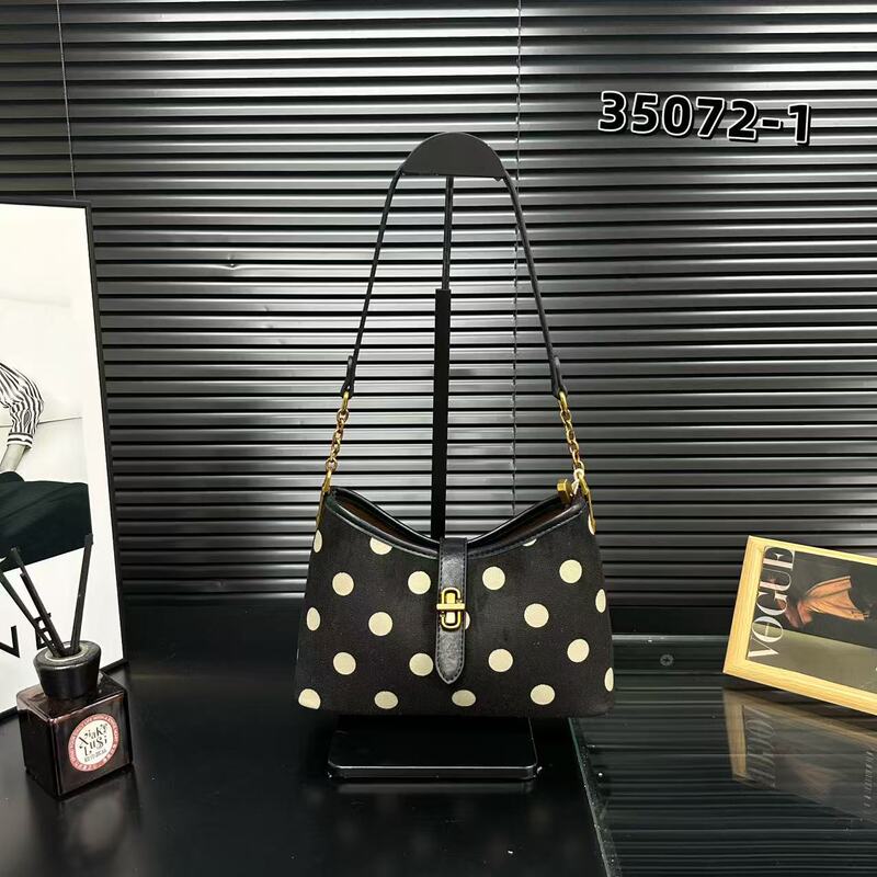 2026 New Korean Style Niche Polka Dot Single-Shoulder Tote Bag for Women, Large Capacity for Work, Commuting, and Travel, Underarm Bag 2026 New Korean Style Niche Polka Dot Single-Shoulder Tote Bag for Women, Large Capacity for Work, Commuting, and Travel, Underarm Bag