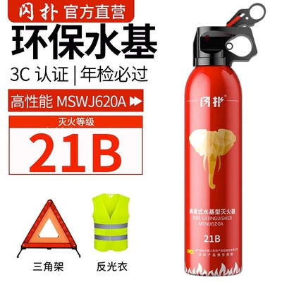 Inspection Fire Equipment Essential — Vehicle fire extinguisher - 620ml-high-performance-21b-fire-extinguisher-annual-inspection-three-piece-set
