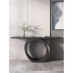 Quiet Style Shaped Entrance Table Modern Simple Wall Decorative Corridor Storage Rack Entrance Table Super Narrow Italian Light Luxury