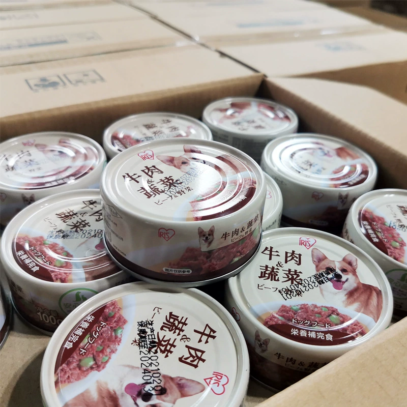 Японский Ирис Алиса собака консервы говядина рис Овощной собака влажный корм 100 г собака закуска