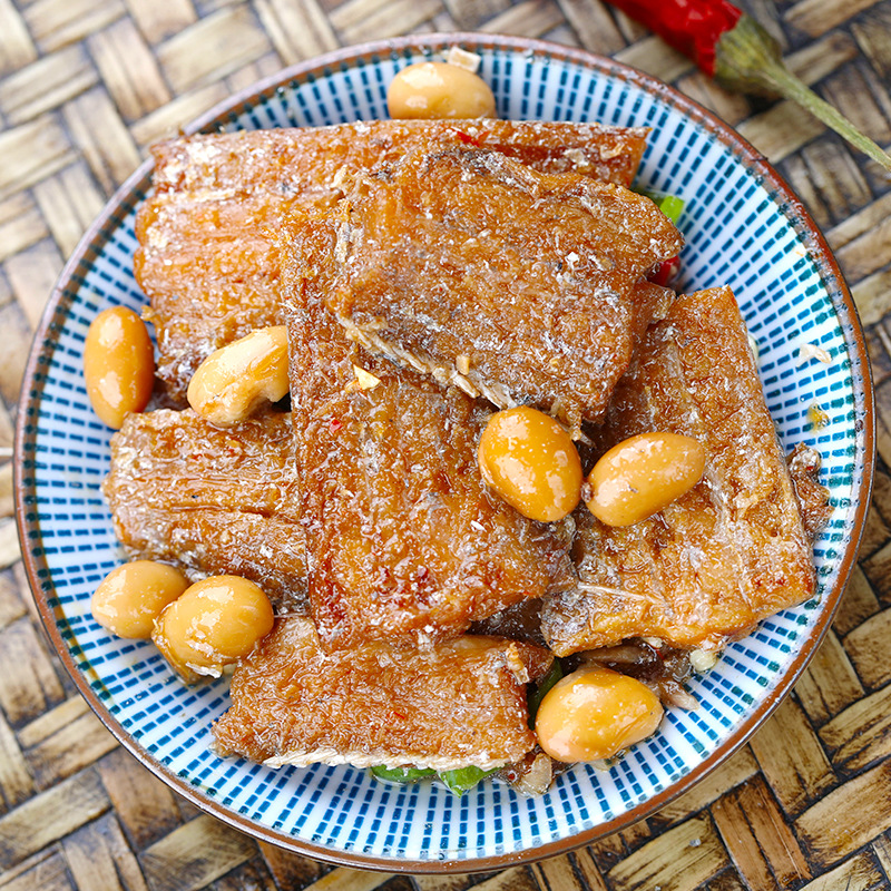 裕超五香下饭带鱼罐头海鲜熟食即食罐装下饭五香豆红烧鱼香辣带鱼|ms