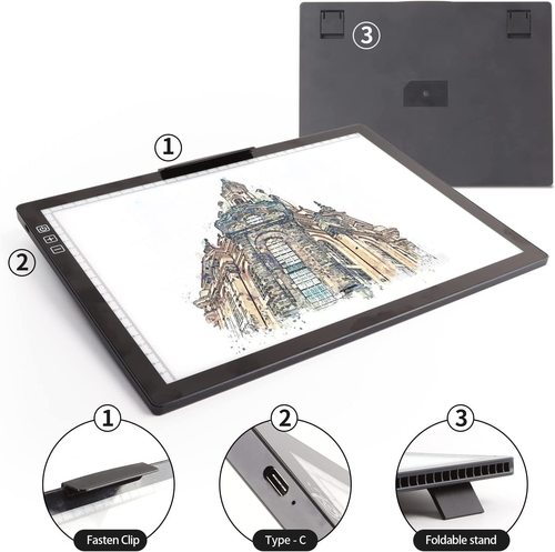 A4A3 rechargeable copy table children's drawing board art student special sketch drawing board sketching board drawing copy board