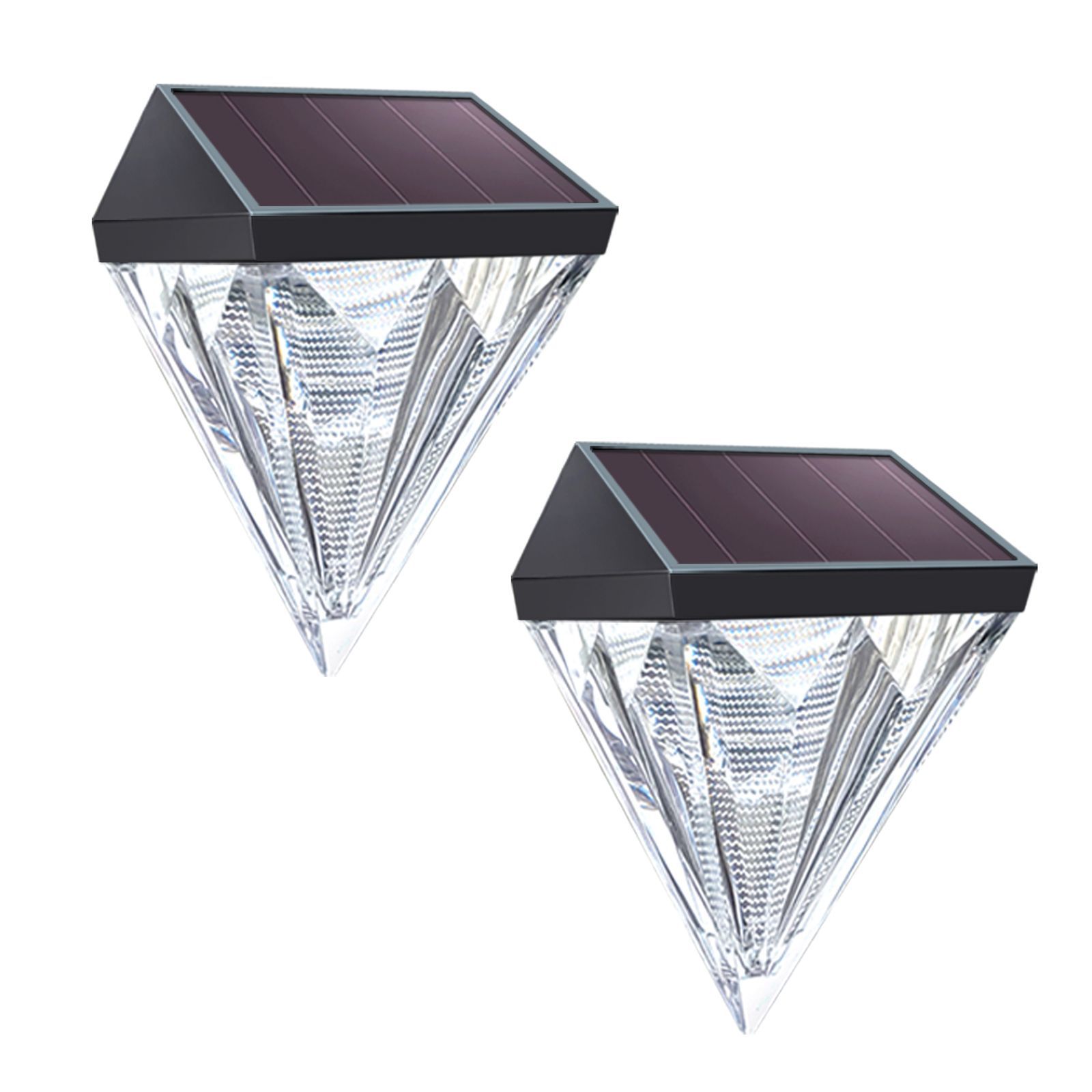Ηλιακό φως LED IP65 αδιάβροχο εξωτερικό φωτιστικό τοίχου από τοιχοποιία, κατάλληλο για διακοσμητικό φωτισμό κήπου, φράχτη βεράντας_voghion.com