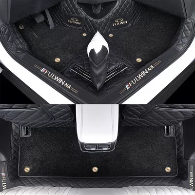 Five-Seater Silk Loop Carpet-Style Full-Cover — Ayaqaltılar (Kovriklər) - fengyun-a9l-free-anti-kick-pad-double-layer-foot-pad-french-velvet-blanket-black
