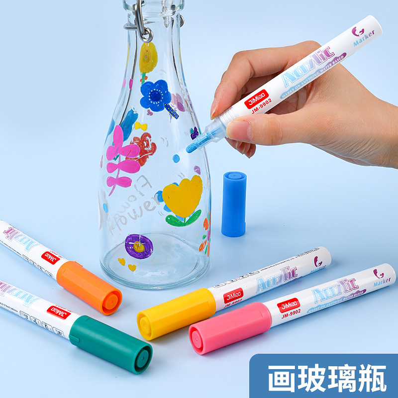 Marca pluma pintura acrílica marca pluma alta tasa de cobertura superposición color 2,0 dibujo de línea ilustración artefacto marca pluma acrílica